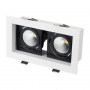 Карданные светодиодные светильники TR-S180x102WHBK-2x9W